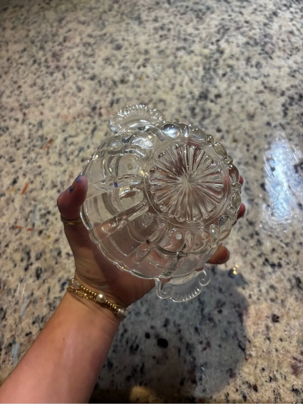 Clear Glass Egg Holder Serving Dish - Transparent